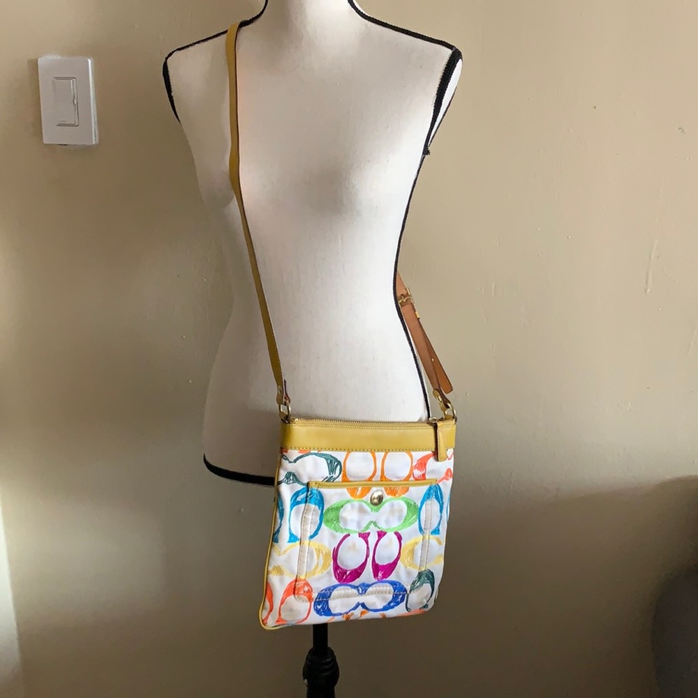 COACH Multicolor Embroidered Crossbody